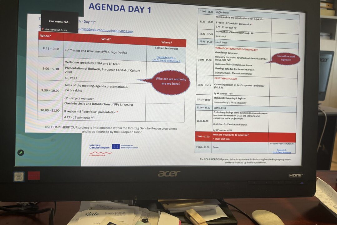 COMMHERITOUR – Kick-off Meeting – March 26-27, 2024 – České Budějovice, Czech Republic