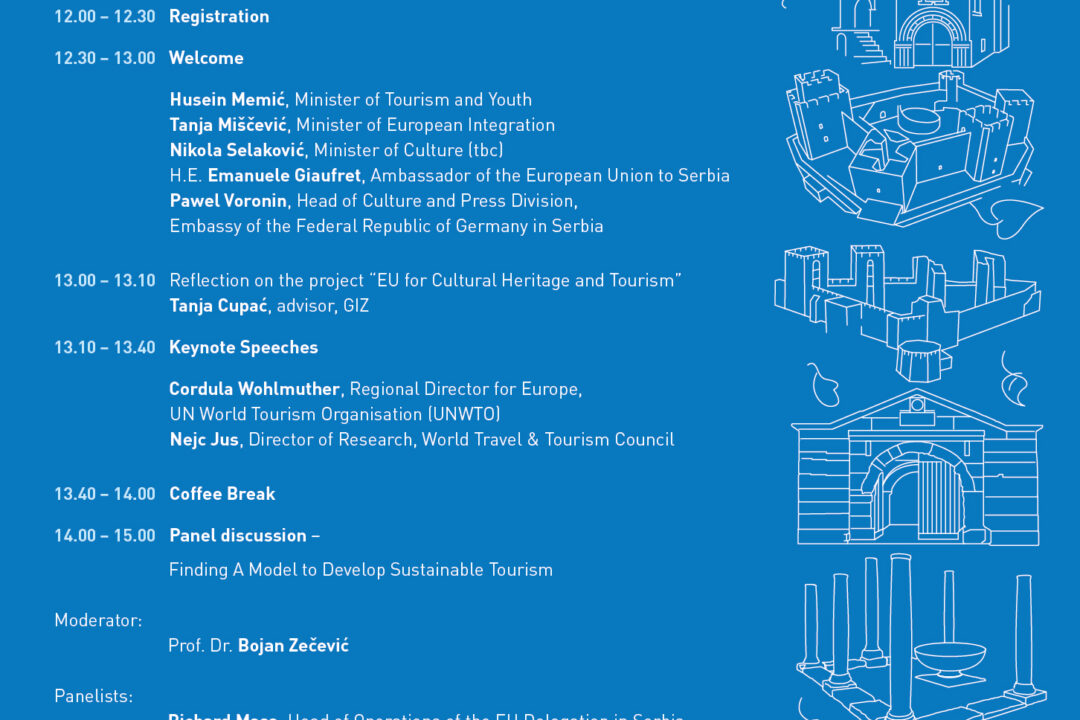 EU for YOU- EU for CULTURAL HERITAGE AND TOURISM- Turism Talks- October 22, Beograd, Serbia, 2024